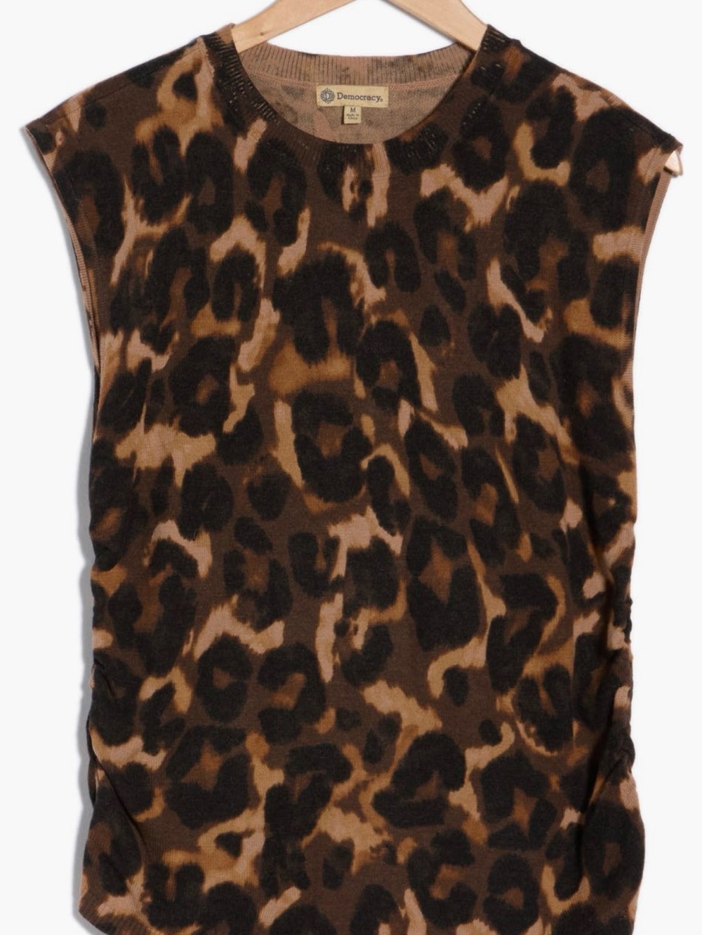 Leopard Lightweight Sweater Sleeveless